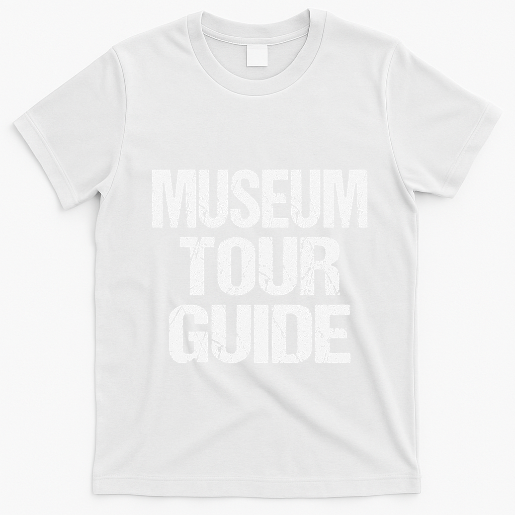 Easy Museum Tour Guide Costume Halloween Outfit T-Shirt - White