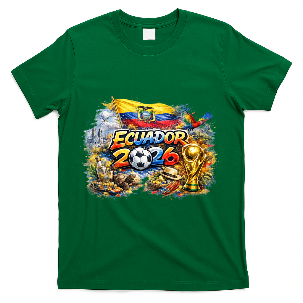ECUATEUR North America Soccer Tournament 2026 T-Shirt - Green