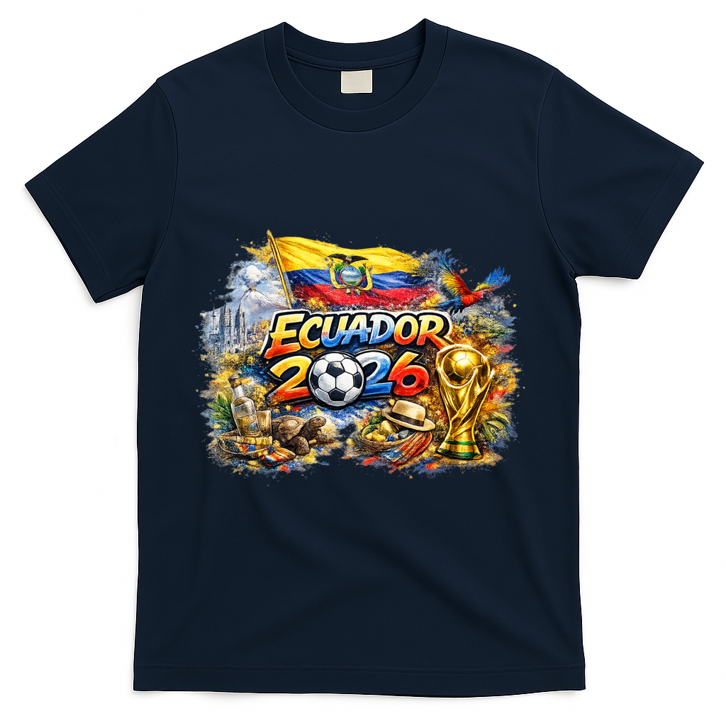 ECUATEUR North America Soccer Tournament 2026 T-Shirt - Navy