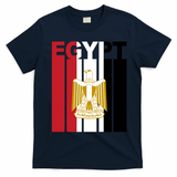 Egyptian Pride Flag National Emblem  T-Shirt - Navy Blue
