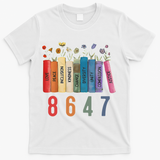 Equal Rights Book Flower 8647 Trump Feminist Women Rights Gift T-Shirt - White