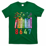 Equal Rights Book Flower Anti Trump Feminist Women Rights T-Shirt - Green