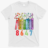Equal Rights Book Flower Anti Trump Feminist Women Rights T-Shirt - White