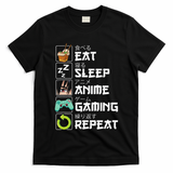 Eat Sleep Anime Gaming Repeat Kawaii Otaku Anime Manga T-Shirt