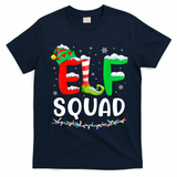 Elf Squad Christmas Festive Holiday T-Shirt - Navy Blue