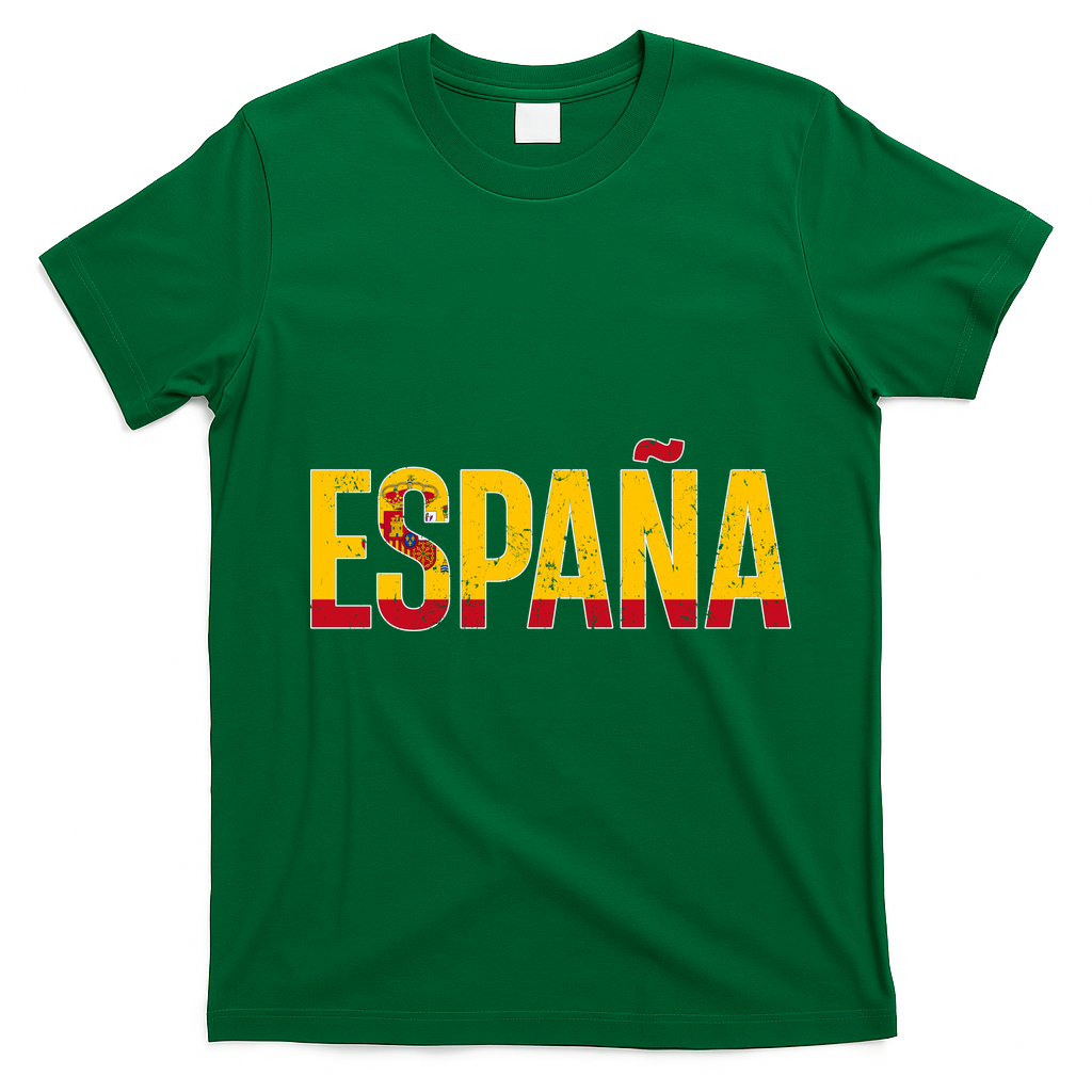 España Spanish Culture Spain Soccer T-Shirt - Irish Green