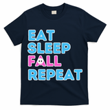Eat Sleep Fall Repeat Video Game Guys Video Gamer T-Shirt