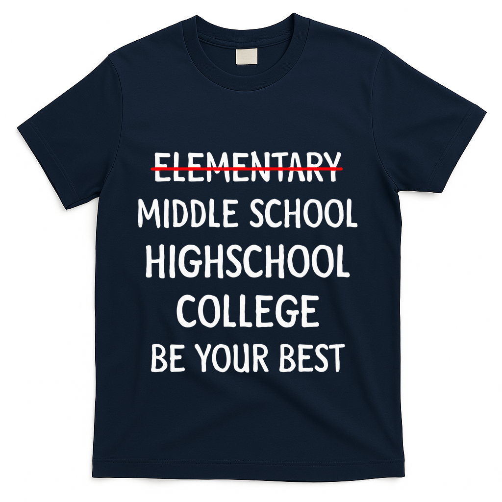 Elementary School Graduation 6th Grade Graduate T-Shirt - Navy