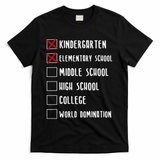 Elementary School Graduation Middle School T-Shirt - Black