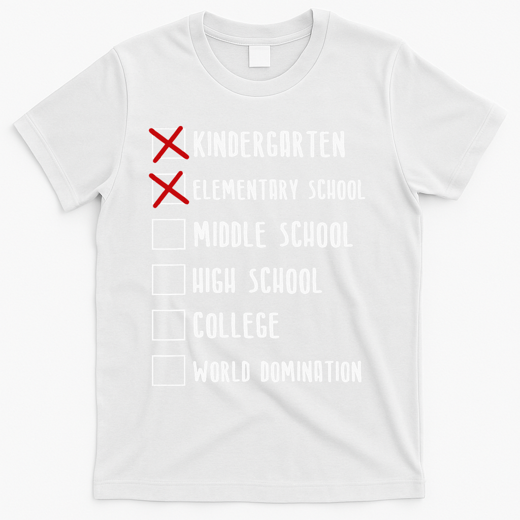 Elementary School Graduation Middle School T-Shirt - White