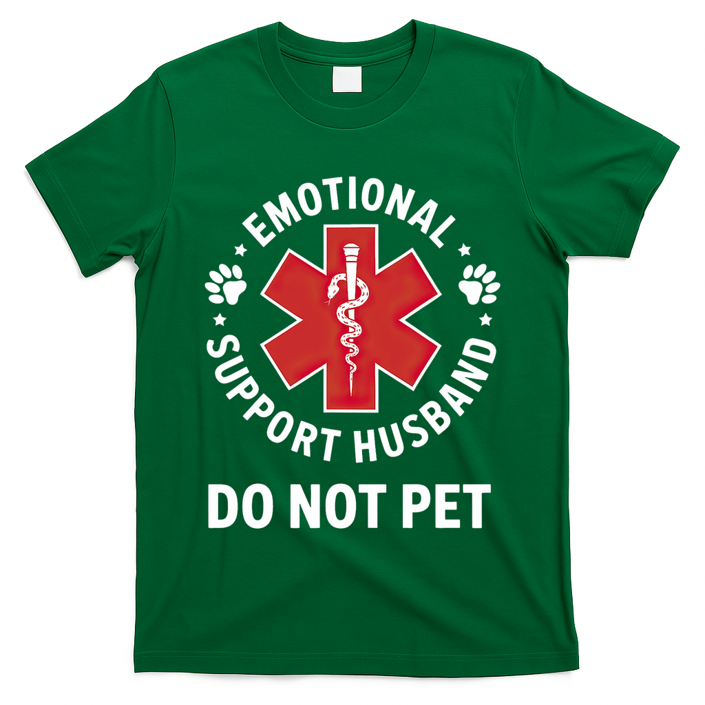 Emotional Support Husband Do Not Pet  T-Shirt