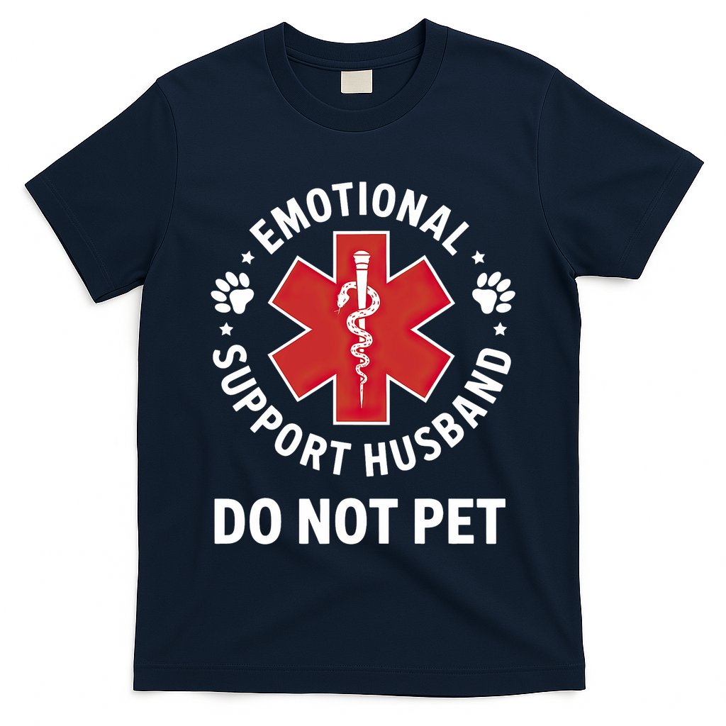 Emotional Support Husband Do Not Pet  T-Shirt