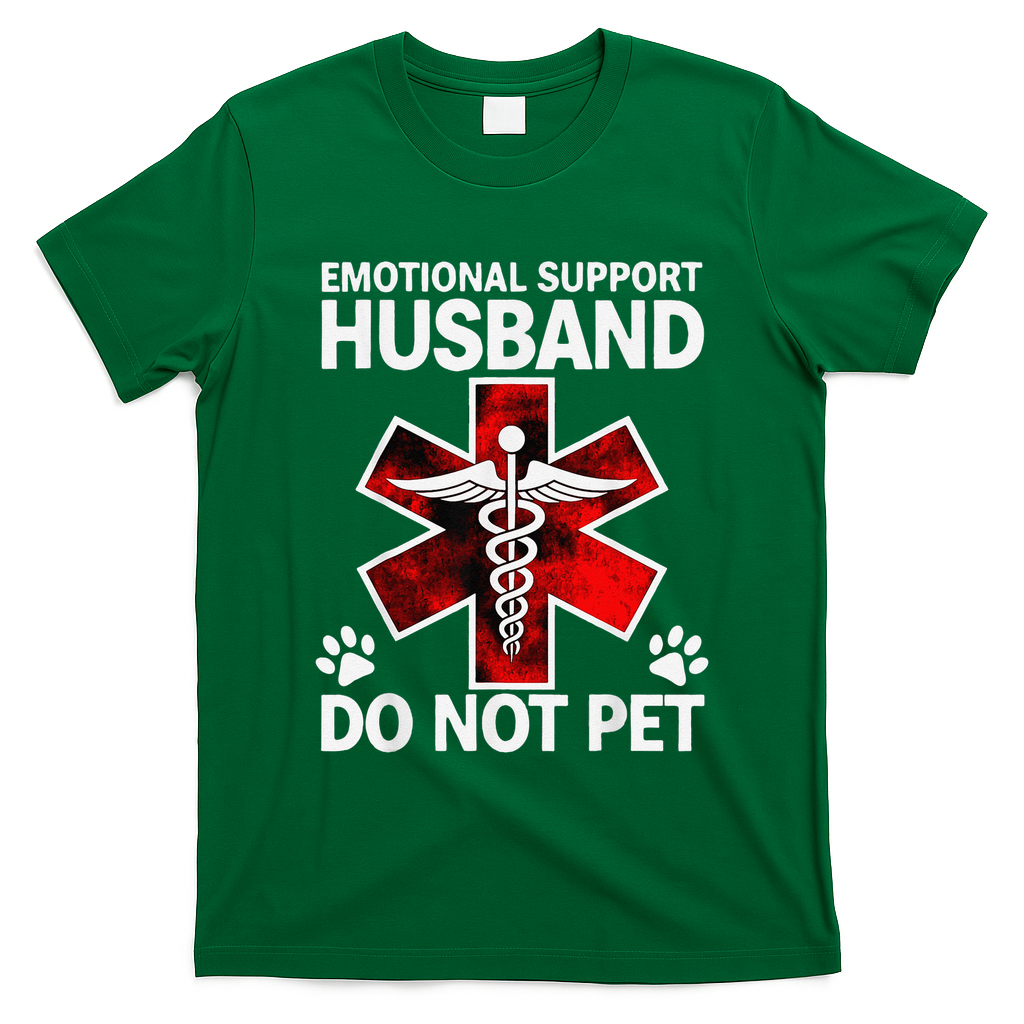 Emotional Support Husband Do Not Pet T-Shirt