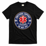 Emotional Support Husband Do Not Pet Service Dog Love Humor T-Shirt