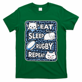 Eat Sleep Rugby Repeat Rugby Lover Outfit T-Shirt