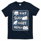 Eat Sleep Rugby Repeat Rugby Lover Outfit T-Shirt
