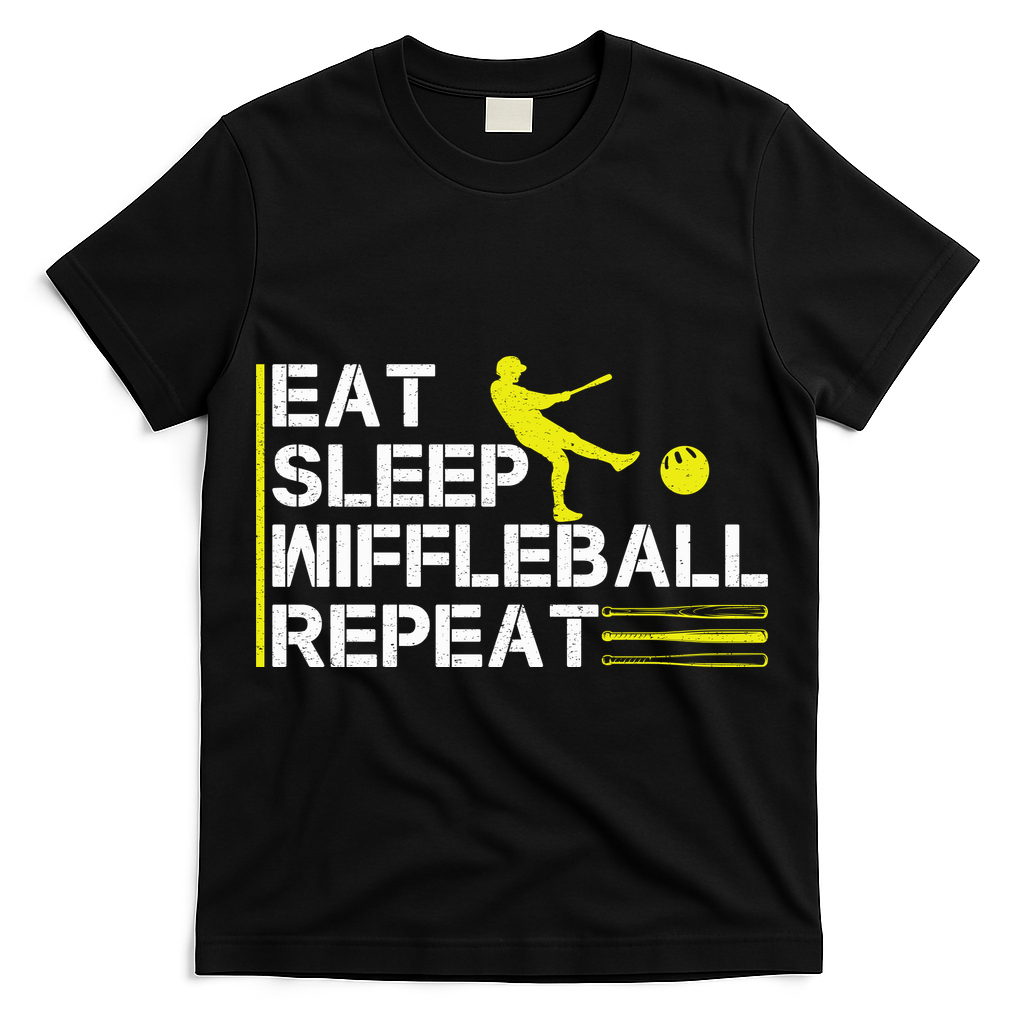 Eat Sleep Wiffleball Repeat T-Shirt