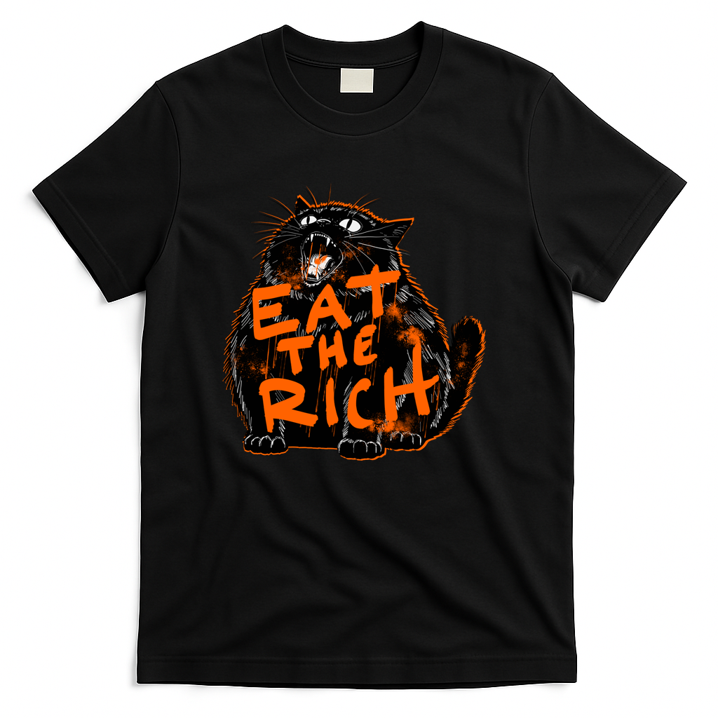 Eat The Rich Orange Version - Black