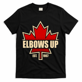 Elbows Up Canada EST 1867 Protest T-Shirt - Black