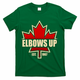 Elbows Up Canada EST 1867 Protest T-Shirt - Green