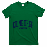 Edinburgh United Kingdom Uk College University Style T-Shirt - Green
