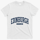 Edinburgh United Kingdom Uk College University Style T-Shirt - White