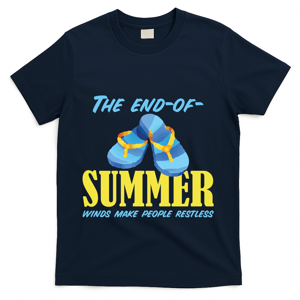 Endofsummer Winds: A Celebration Of Seasonal Change T-Shirt - Navy