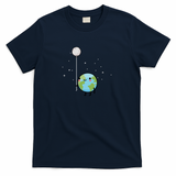 Earth with Moon balloon - Navy