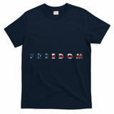 Freedom 250th Anniversary Birthday America USA Eagle Front And Back T-Shirt - Navy