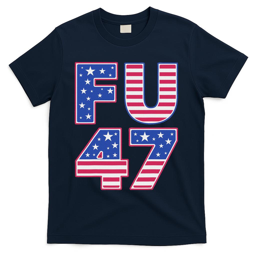 FU 47 Anti Trump T-Shirt - Navy