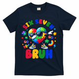 Funny 67 Puzzle Dab Autism Awareness 6 7 Six Seven T-Shirt - Navy