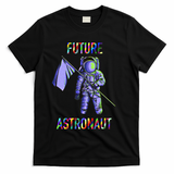 Future Astronauts Graphic Cool Gift Rainbow Stem Space Gift T-Shirt - Black