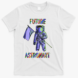 Future Astronauts Graphic Cool Gift Rainbow Stem Space Gift T-Shirt - White