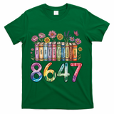 Floral Bookshelf 8647 Inclusion And Love Teacher T-Shirt - Green