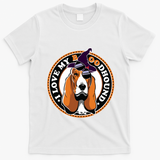 Funny Boo Puns Bloodhound Dog Lover T-Shirt - White