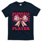Favorite Baseball Player Calls Me Mom Mothers Day Coquette T-Shirt