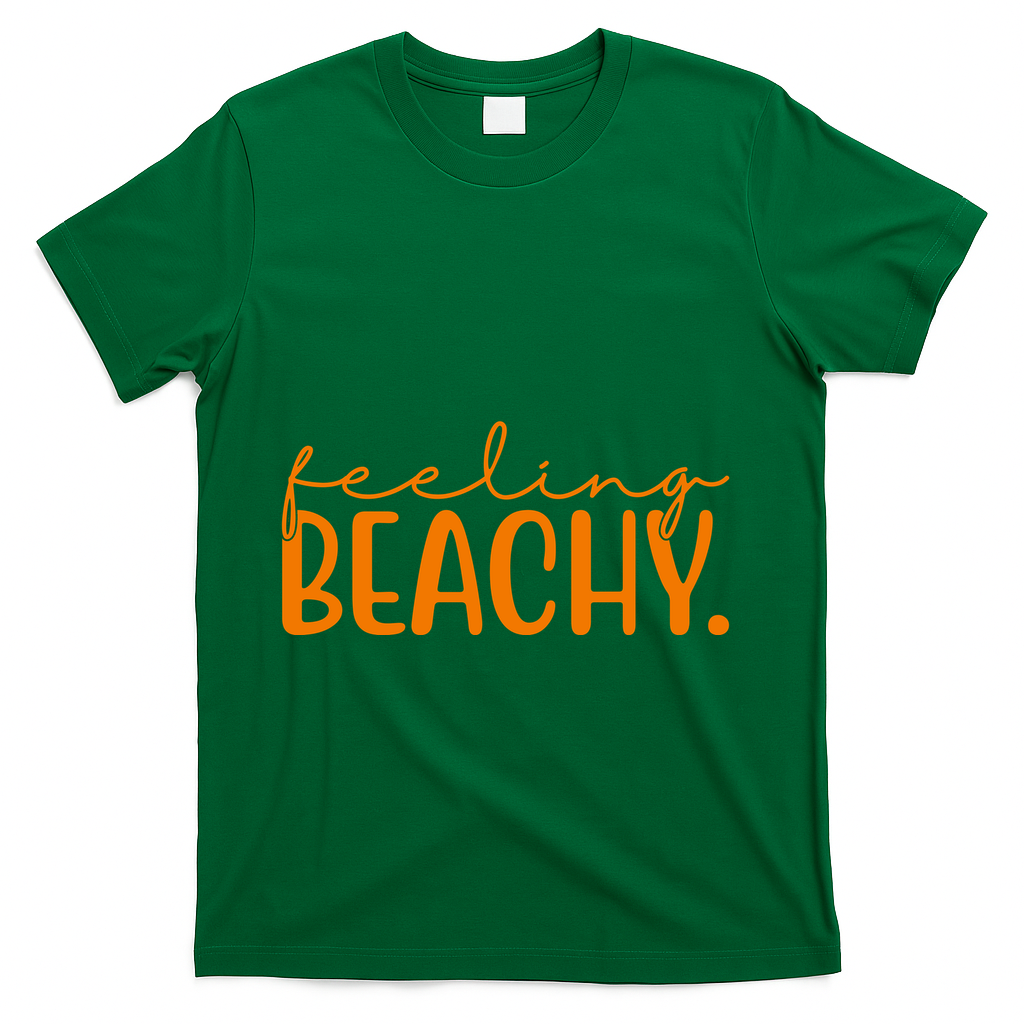 Feeling Beachy Summer Vacation T-Shirt - Green