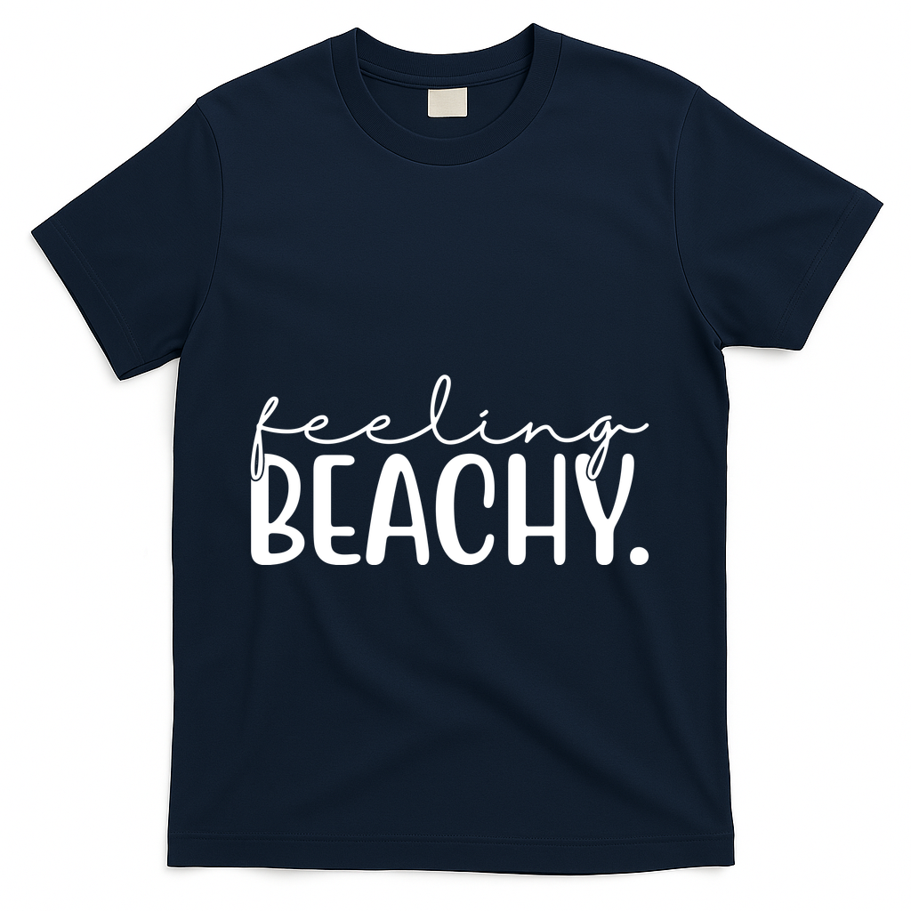 Feeling Beachy Summer Vacation T-Shirt - Navy