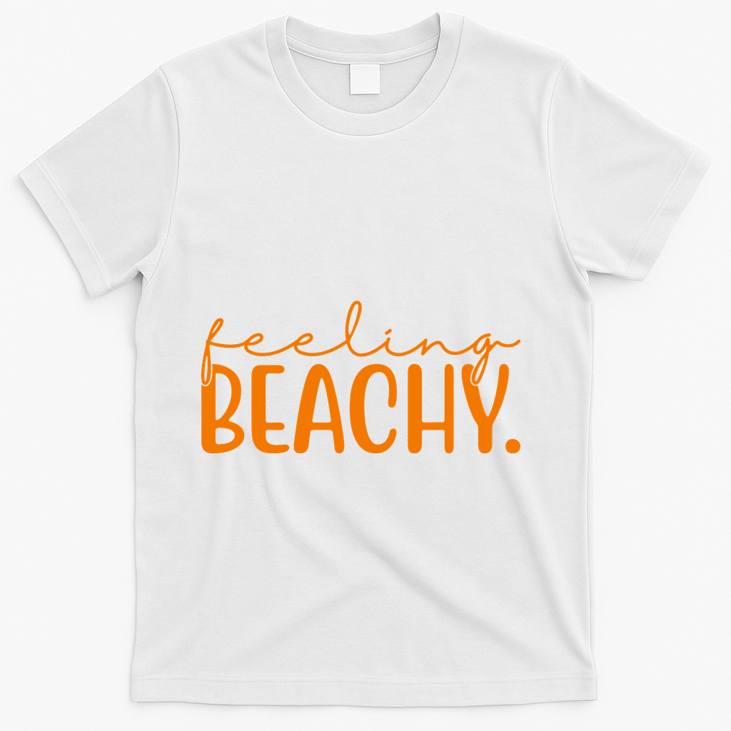 Feeling Beachy Summer Vacation T-Shirt - White