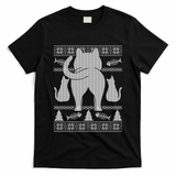 Ugly Christmas Sweater Festive Cat Butt T-Shirt