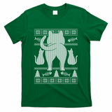 Ugly Christmas Sweater Festive Cat Butt T-Shirt