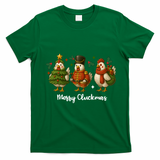 Funny Christmas Chicken Merry Cluckmas T-Shirt - Irish Green