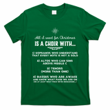 Funny Choir Director Design The Perfect Christmas Gift T-Shirt