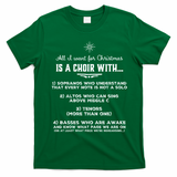 Funny Choir Director Design The Perfect Christmas Gift T-Shirt - Irish Green