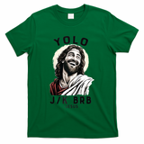 Funny Christian Easter Jesus YOLO JK BRB Raglan T-Shirt
