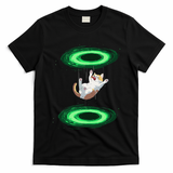 Funny Cat Falls Through Portal For Kitten And Cats Lovers T-Shirt