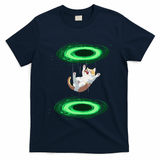 Funny Cat Falls Through Portal For Kitten And Cats Lovers T-Shirt