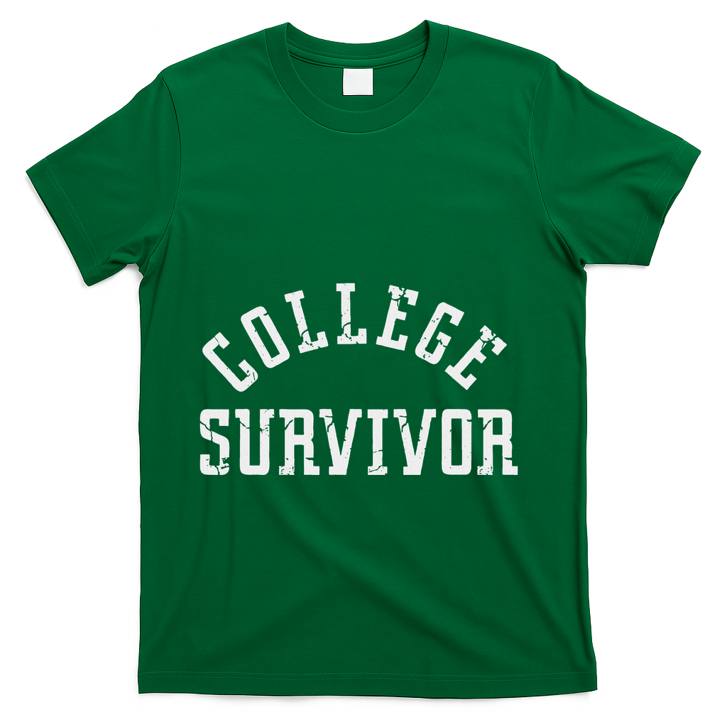 Funny College Freshman Graduate T-Shirt - Green