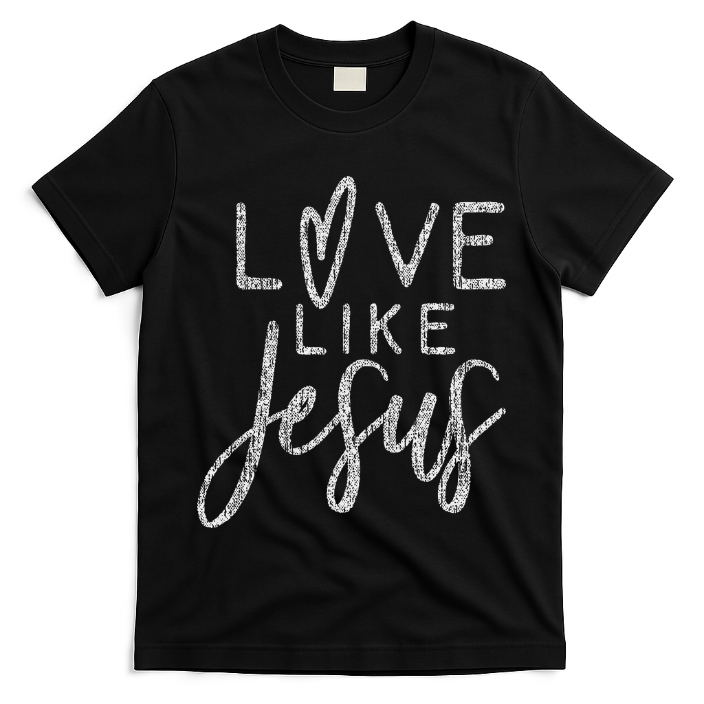 Forever Christian & Gear Cute Christian Love Like Jesus With Heart  T-Shirt