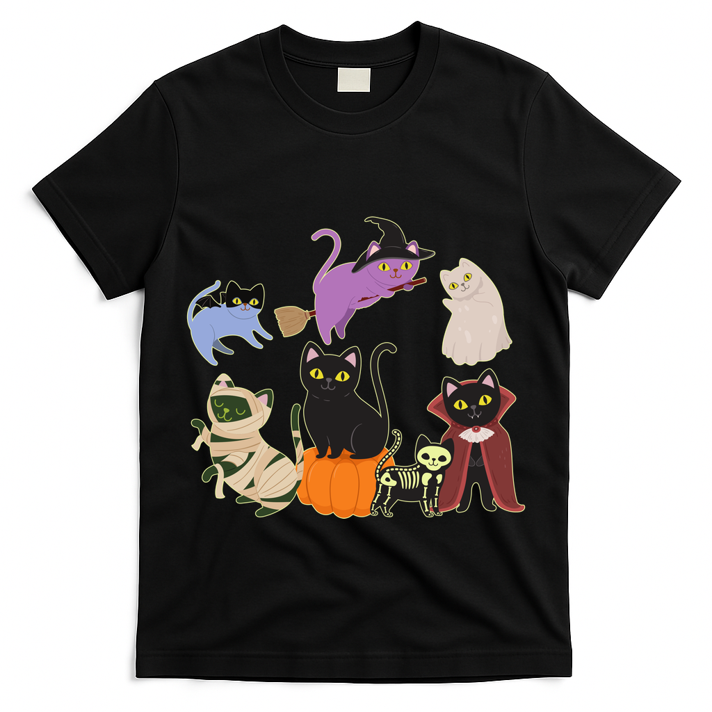 Funny Cute Halloween Costume Cats Kitties T-Shirt
